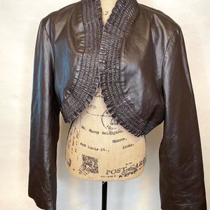 Ashley Stewart Leather Jacket